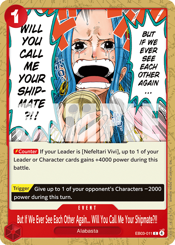 But If We Ever See Each Other Again... Will You Call Me Your Shipmate?!!