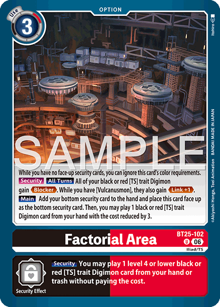 Factorial Area