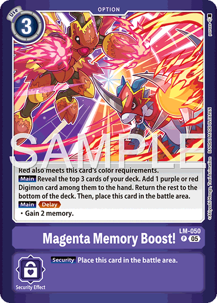 Magenta Memory Boost!