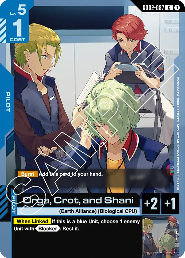 Orga, Crot, and Shani