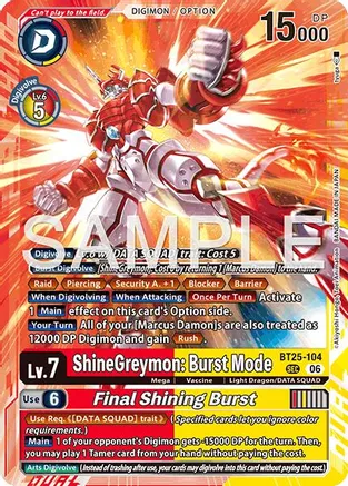 ShineGreymon: Burst Mode