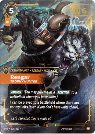 Rengar, Trophy Hunter