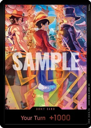 DON!! Card (English Version 3rd Anniversary Set) (Ace, Luffy, Sabo)